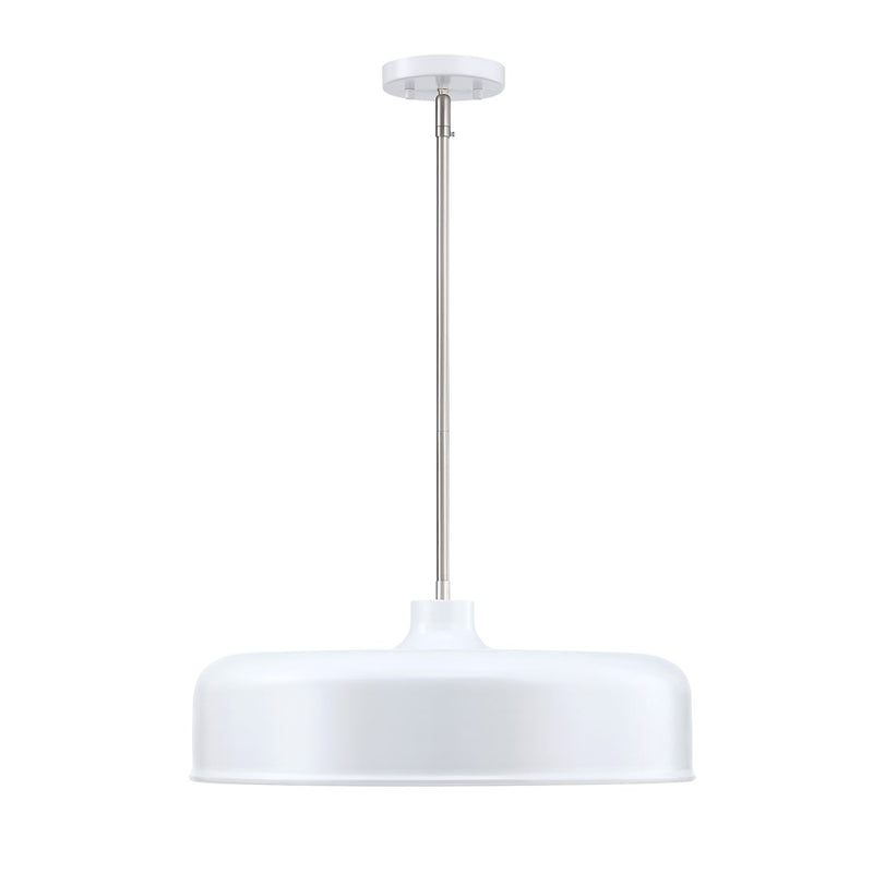 Designers Fountain Forbidden Springs 8Lt Down Pendant, White - D346C-20P-MW