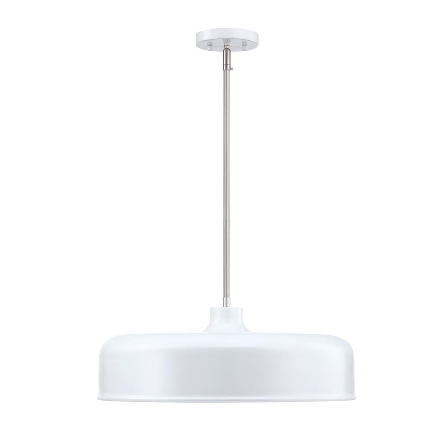 Designers Fountain Forbidden Springs 8Lt Down Pendant, White - D346C-20P-MW