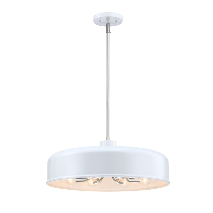 Designers Fountain Forbidden Springs 8Lt Down Pendant, White