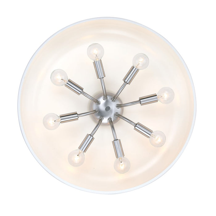 Designers Fountain Forbidden Springs 8Lt Down Pendant, White