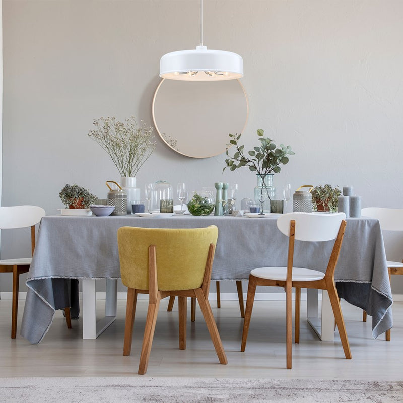 Designers Fountain Forbidden Springs 8Lt Down Pendant, White