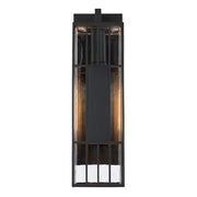 Designers Fountain Edgehill 1Lt 22" Outdoor Wall, Black/Clear - D351M-22EW-BK