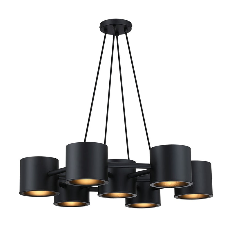 Designers Fountain Fleur Oasis 7Lt Chandelier, Black