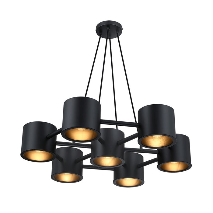 Designers Fountain Fleur Oasis 7Lt Chandelier, Black