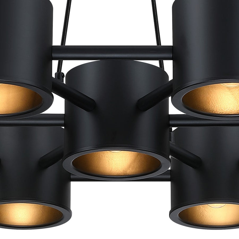 Designers Fountain Fleur Oasis 7Lt Chandelier, Black