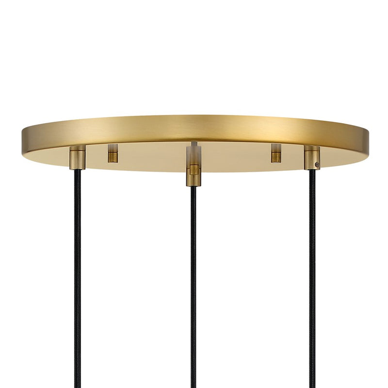 Designers Fountain Neva 3Lt Chandelier, Gold/Clear Iridescent