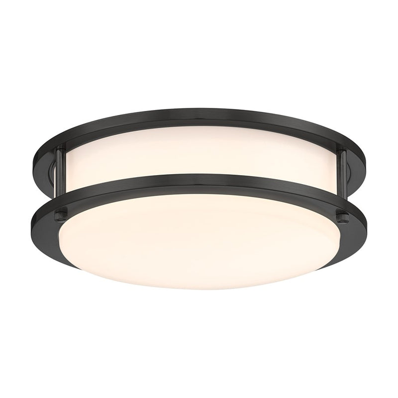 Designers Fountain DC Series 1Lt 10.3" Flush Mount, Nickel/White/PK-2