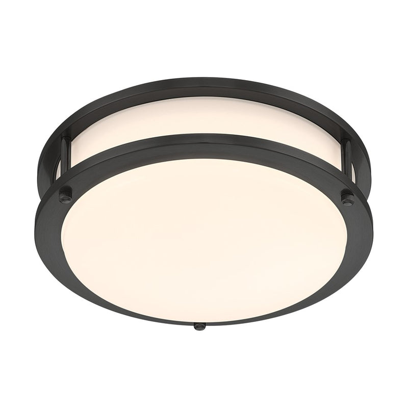 Designers Fountain DC Series 1Lt 10.3" Flush Mount, Nickel/White/PK-2