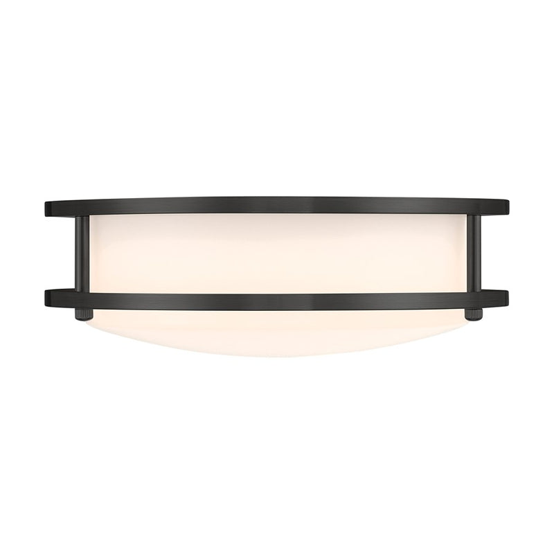 Designers Fountain DC Series 1Lt 10" Flush Mount, Black/White/PK-2