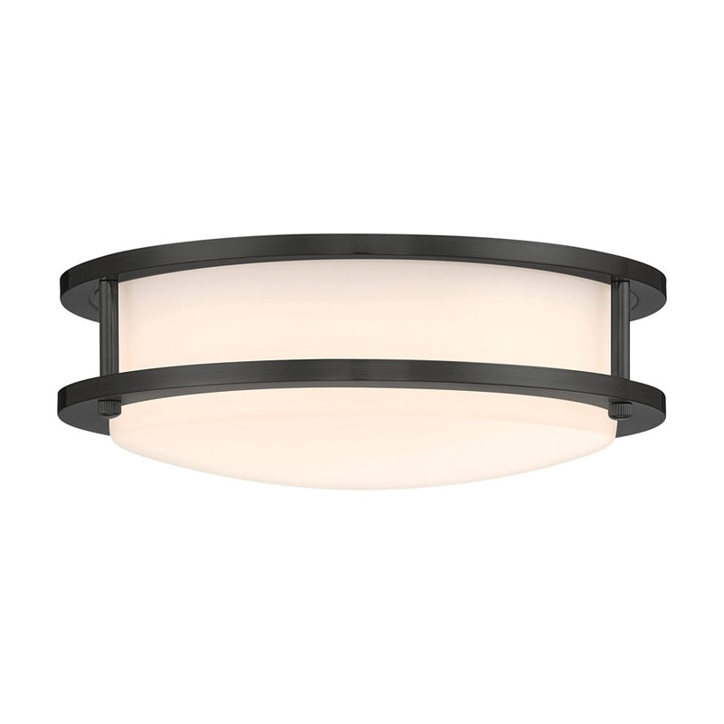 Designers Fountain DC Series 1Lt 10" Flush Mount, Black/WH/PK-4 - EV1410C5D-43-4