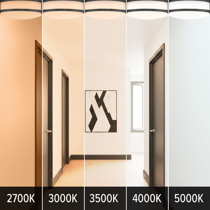 Designers Fountain DC Series 1Lt 10.31" Flush Mount, Black/White/PK-1