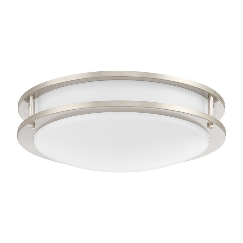 Designers Fountain DC Series 1Lt 12" Flush Mount, Black/White/PK-4
