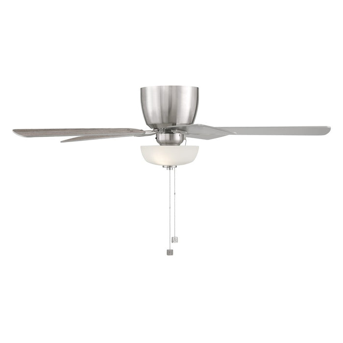 Designers Fountain Gallant 3Lt 52" Ceiling Fan, Nickel/Silver