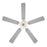 Designers Fountain Gallant 3Lt 52" Ceiling Fan, Nickel/Silver