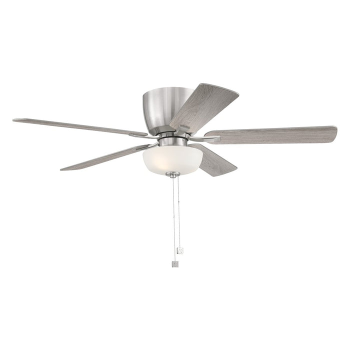 Designers Fountain Gallant 3Lt 52" Ceiling Fan, Nickel/Silver