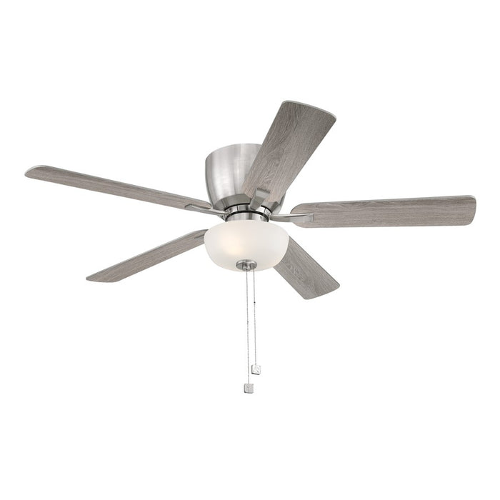 Designers Fountain Gallant 3Lt 52" Ceiling Fan, Nickel/Silver