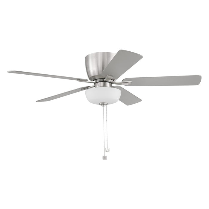 Designers Fountain Gallant 3Lt 52" Ceiling Fan, Nickel/Silver
