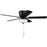 Designers Fountain Gallant 3Lt 52" Ceiling Fan, Black/Brown - FHP-GLT52B3-MB