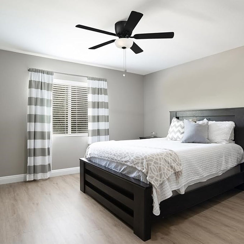 Designers Fountain Gallant 3Lt 52" Ceiling Fan, Black/Brown