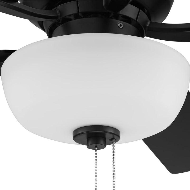 Designers Fountain Gallant 3Lt 52" Ceiling Fan, Black/Brown