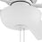 Designers Fountain Gallant 3Lt 52" Ceiling Fan, White/Blonde
