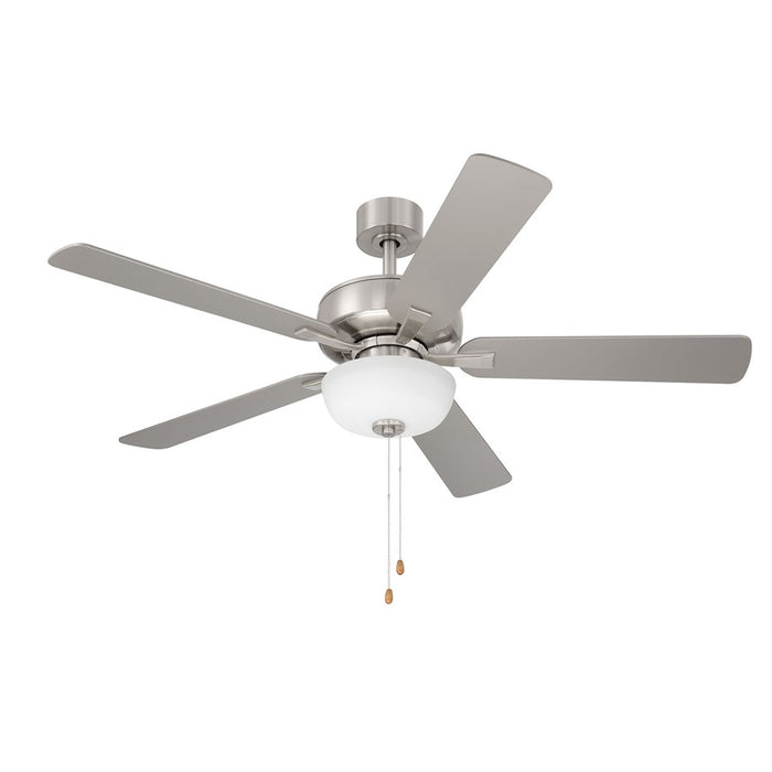 Designers Fountain Gallant 3Lt 52" Ceiling Fan, Brushed Nickel