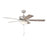 Designers Fountain Gallant 3Lt 52" Ceiling Fan, Brushed Nickel