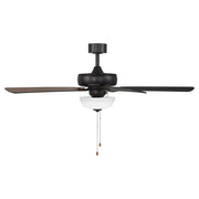 Designers Fountain Gallant 3Lt 52" Ceiling Fan, Matte Black - FP-GLT52B30-MB