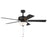 Designers Fountain Gallant 3Lt 52" Ceiling Fan, Matte Black