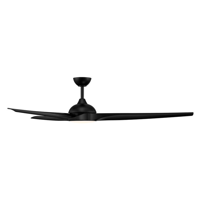 Designers Fountain Arcas 1Lt 72" Outdoor Ceiling Fan, WH/BK