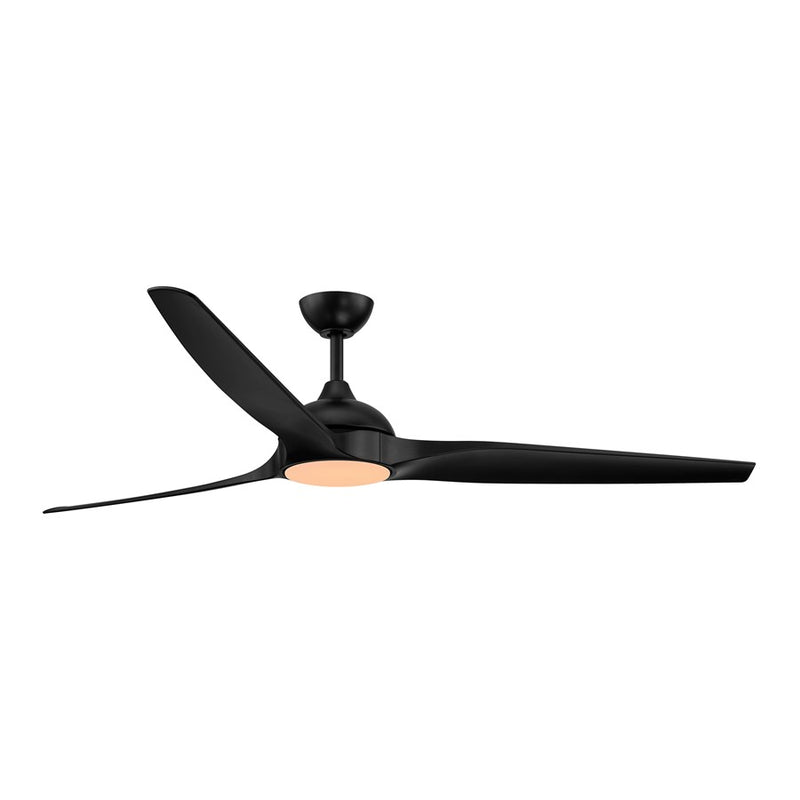 Designers Fountain Arcas 1Lt 72" Outdoor Ceiling Fan, WH/BK