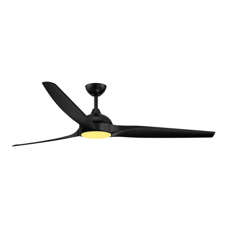 Designers Fountain Arcas 1Lt 72" Outdoor Ceiling Fan, WH/BK