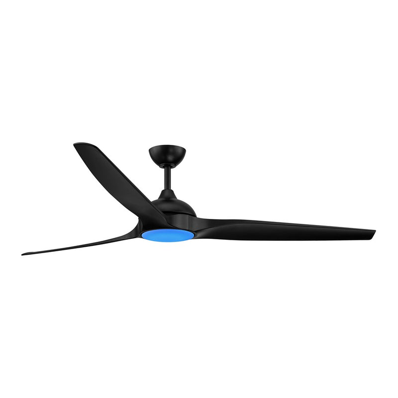 Designers Fountain Arcas 1Lt 72" Outdoor Ceiling Fan, WH/BK