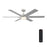 Designers Fountain Chillion 1Lt 60" Ceiling Fan, Brushed Nickel - FR-CLN60RGB-BN