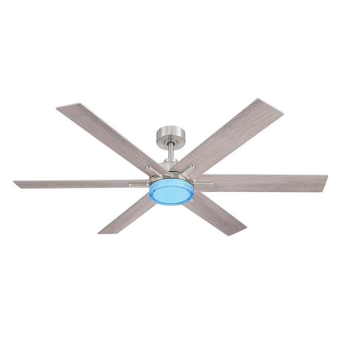 Designers Fountain Chillion 1Lt 60" Ceiling Fan, Brushed Nickel
