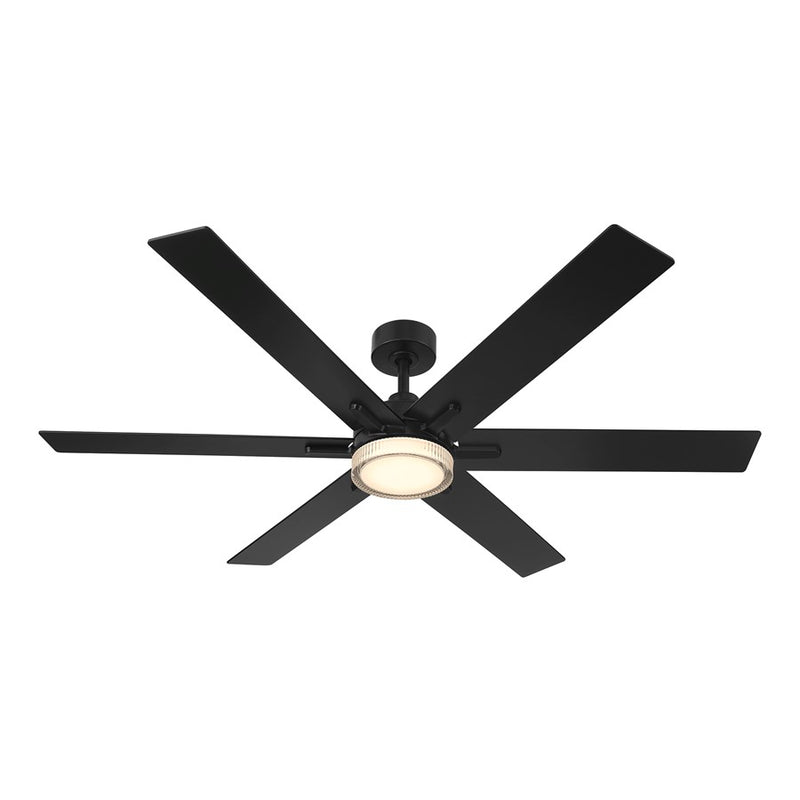 Designers Fountain Chillion 1Lt 60" Ceiling Fan, Matte Black