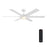 Designers Fountain Chillion 1Lt 60" Ceiling Fan, Matte White - FR-CLN60RGB-MW