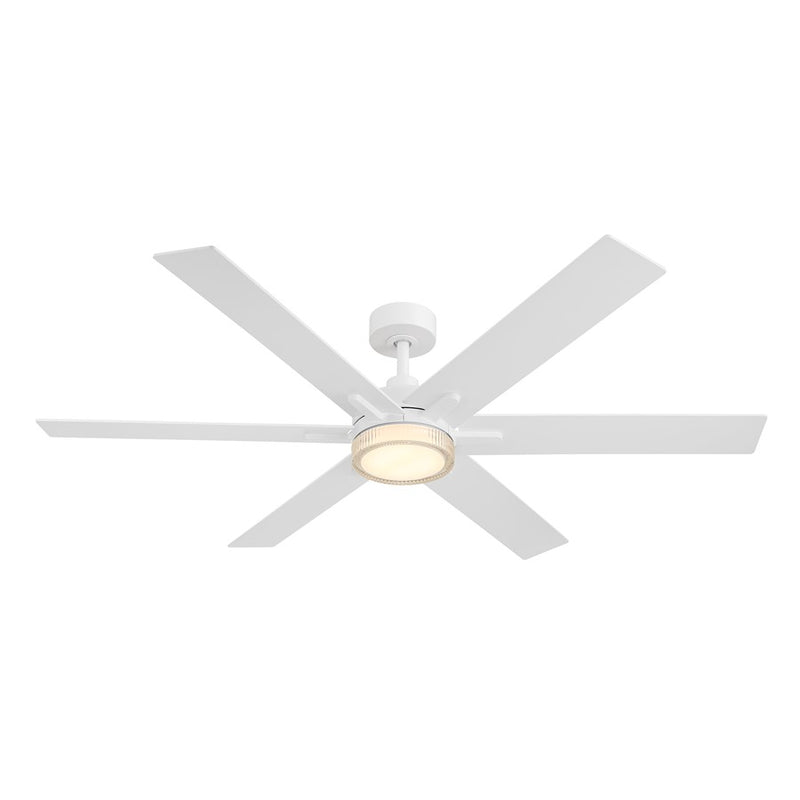 Designers Fountain Chillion 1Lt 60" Ceiling Fan, Matte White