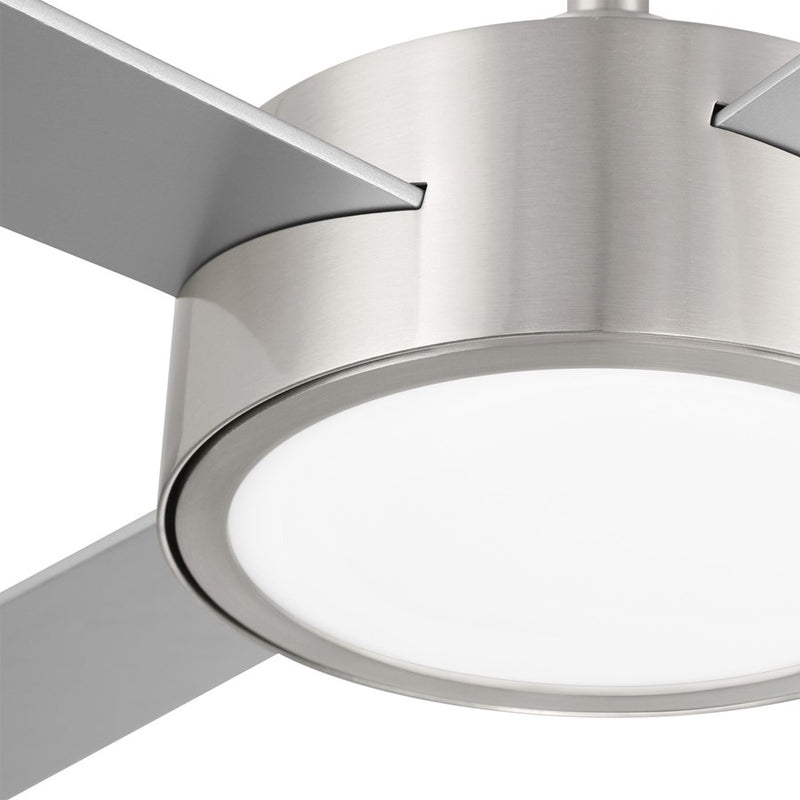 Designers Fountain Onyo 1Lt 52" Ceiling Fan, Brushed Nickel
