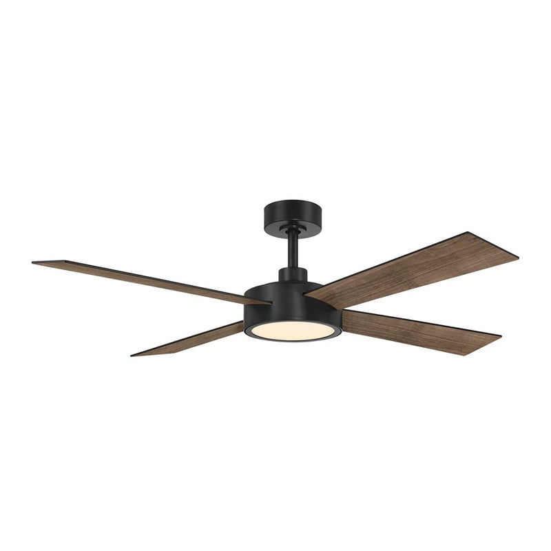 Designers Fountain Onyo 1Lt 52" Ceiling Fan, Matte Black