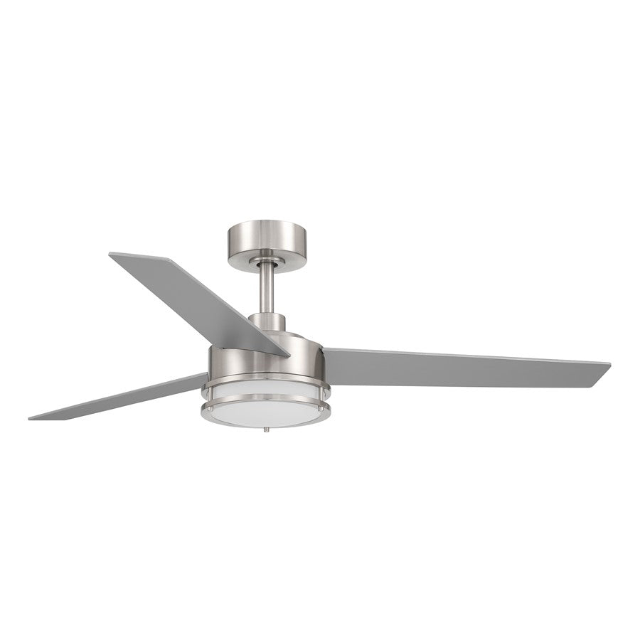 Designers Fountain Cassini 1Lt 52" Ceiling Fan, Brushed Nickel - FS-CSN52RGB-BN
