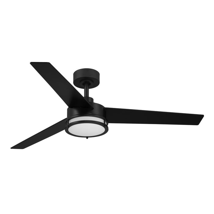 Designers Fountain Cassini 1Lt 52" Ceiling Fan, Matte Black
