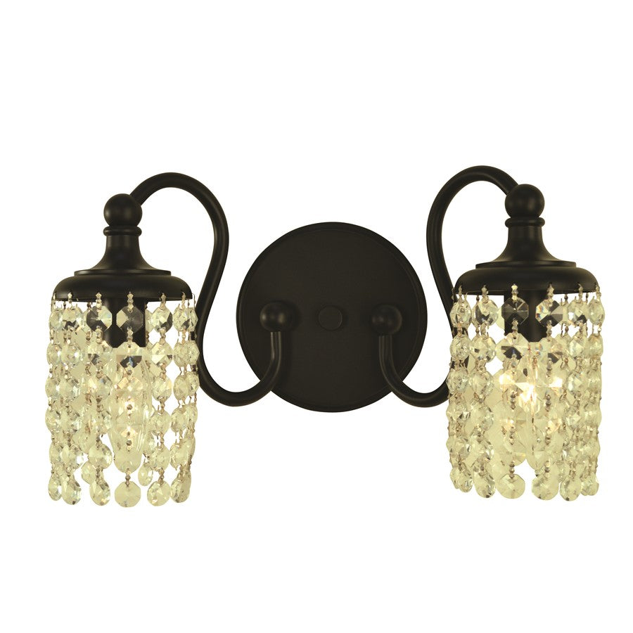 Framburg Eliana 2 Light Bath/Sconce, Brushed Brass - 5902BR