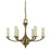 Framburg Atherton 6 Light Dining Chandelier, Brushed Brass - 5926BR