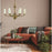Framburg Atherton 6 Light Dining Chandelier, Brushed Brass