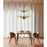 Framburg Atherton 9 Light Dining Chandelier, Brushed Brass