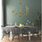 Framburg Hinsdale 5 Light Dining Chandelier, Brushed Brass