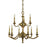 Framburg Scarsdale 9 Light Dining Chandelier, Brushed Brass - 5939BR