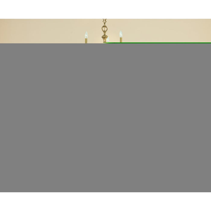 Framburg Scarsdale 9 Light Dining Chandelier, Brushed Brass