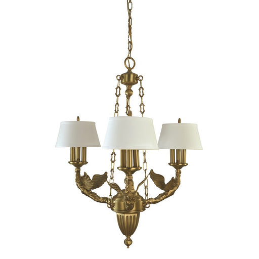 Framburg Ascension 9 Light Dining Chandelier, Brushed Brass - 5940BR